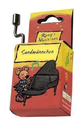 Sandmannchen Rizz's Music Box - Handmade German Musical Jewelry Box with Classic Melodies | Perfect Gift for Christmas, Birthday & Special Occasions | Home Décor & Collectible Item