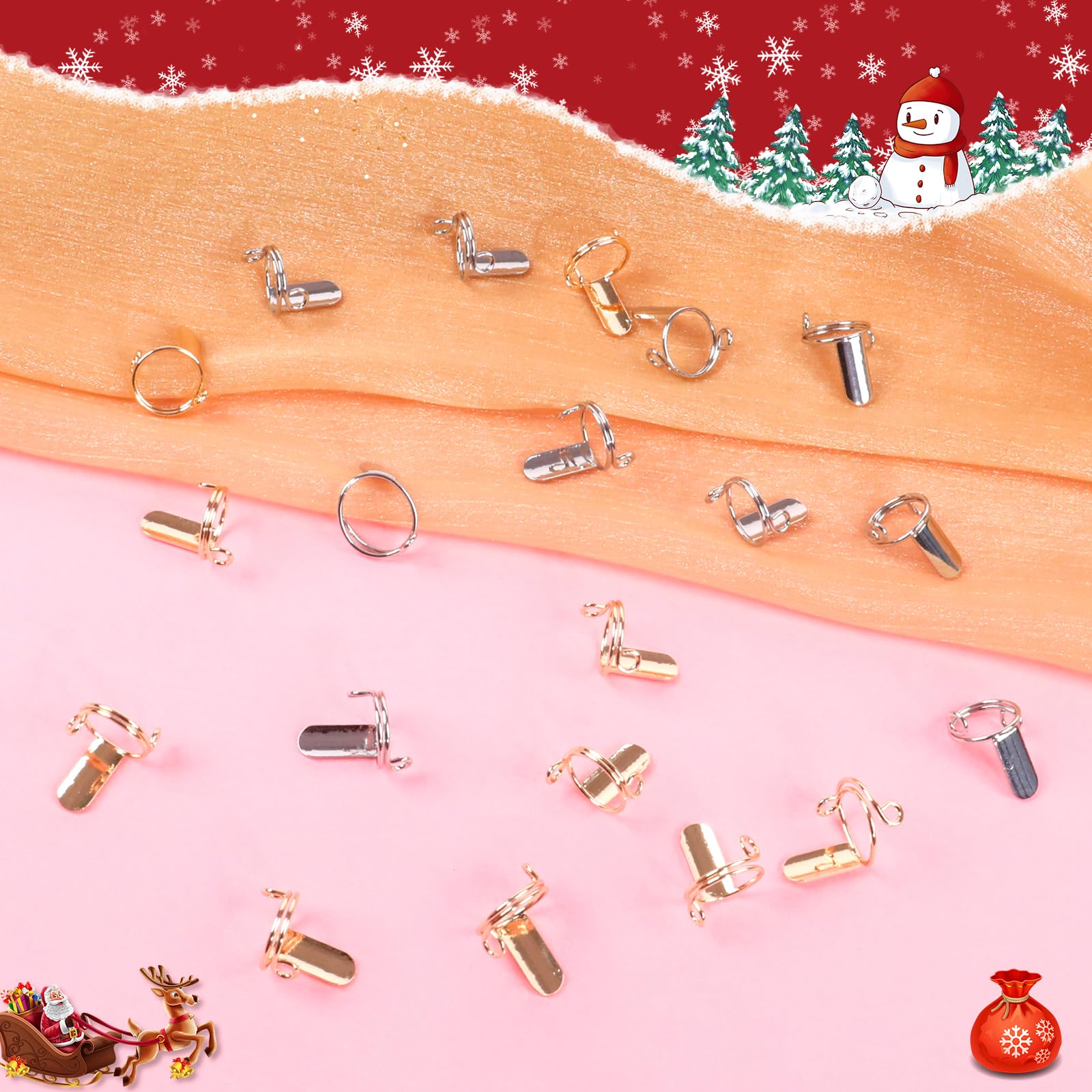 20Pcs Reusable Wudu Nail Rings for Muslim Women - Adjustable Detachable Halal Nail Accessories with 120Pcs Adhesive Tabs (Gold & Silver) | Perfect for Prayer, Daily Wear & Special Occasions