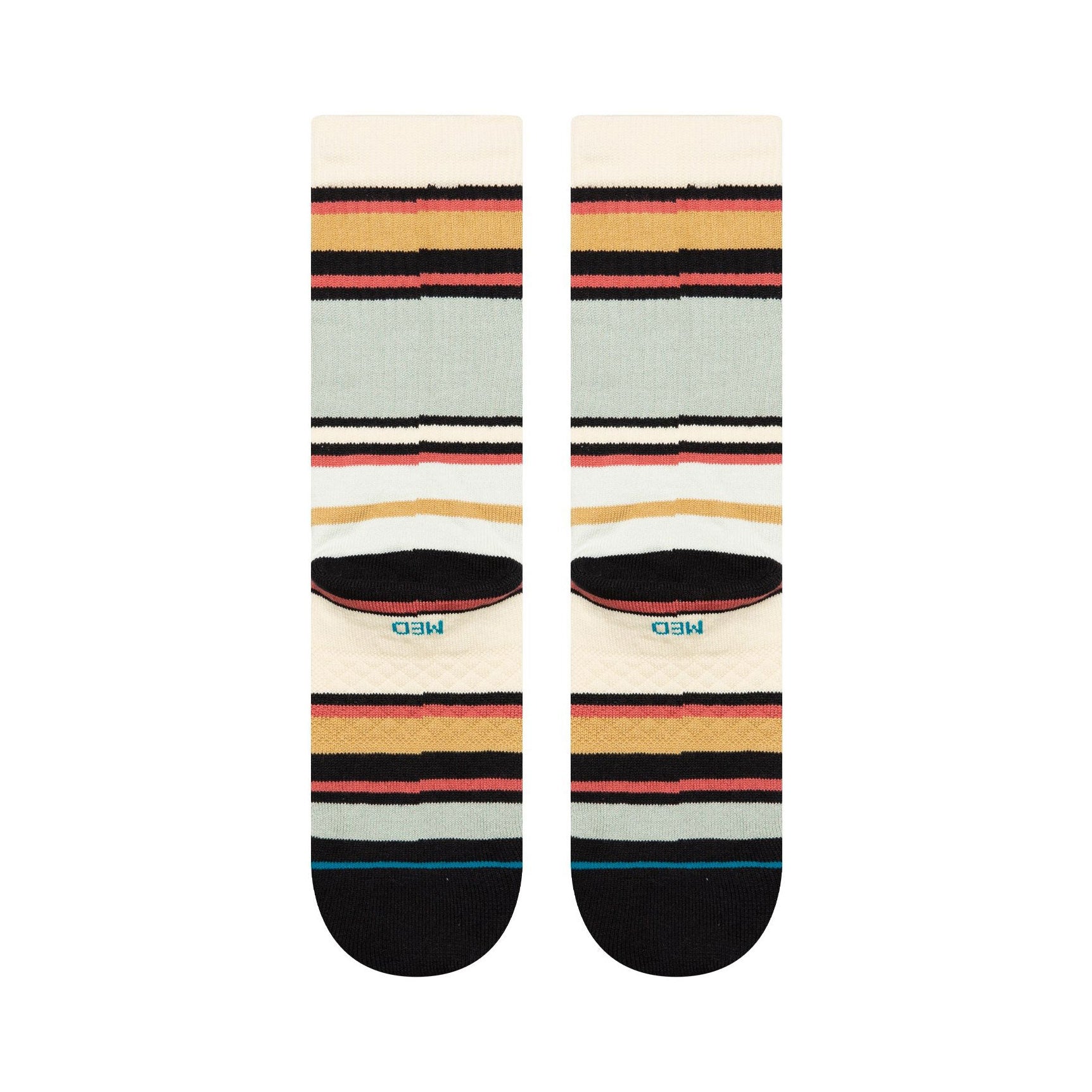 Mike B Men's Blue Crew Socks - Comfortable Cotton Casual Socks for Work, Sports & Everyday Wear
