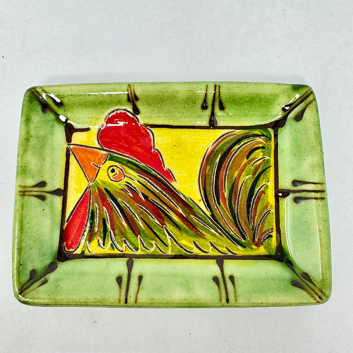 Set of 8 Mini Folk Art Dishes - Handmade Ceramic Appetizer Plates for Party, Home Decor & Gift Giving - Perfect for Tapas, Desserts & Charcuterie