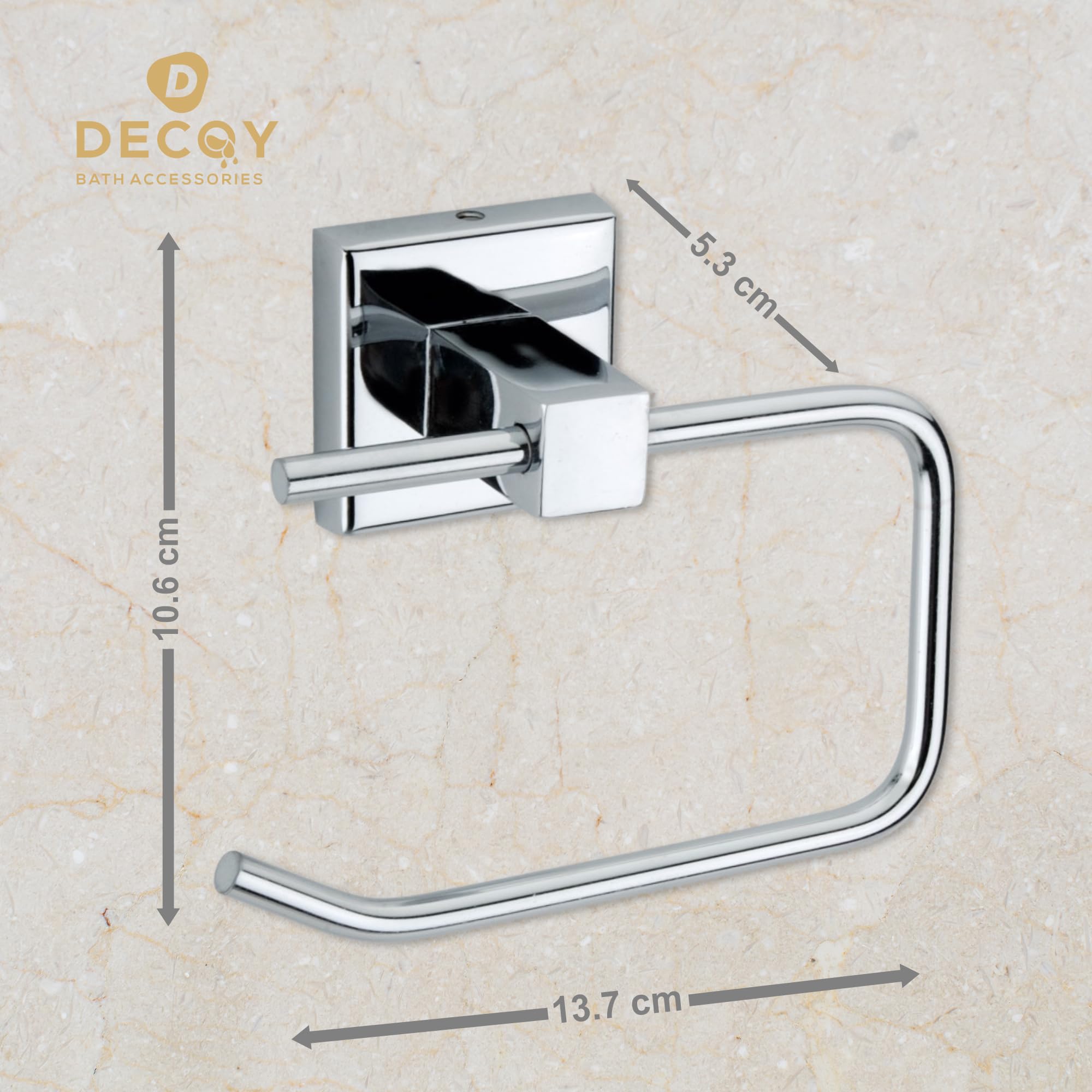 Decoy Towel Stand & Holder - Bathroom & Kitchen Towel Hanger, Washbasin & Napkin Holder - Space-Saving Bathroom Accessories (Pack of 1) - Perfect for Small Bathrooms, Kitchens & Laundry Rooms