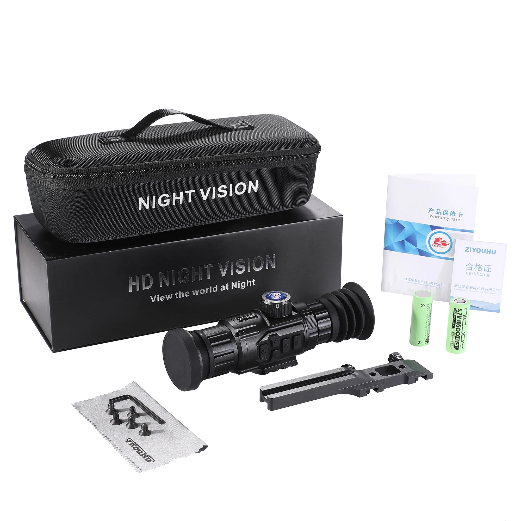 ZIYOUHU XT41 Thermal Rifle Scope - 384x288 Resolution, 12μm Night Vision Monocular for Hunting & Outdoor Activities | Tactical Gear for Shooting, Wildlife Observation & Security Surveillance