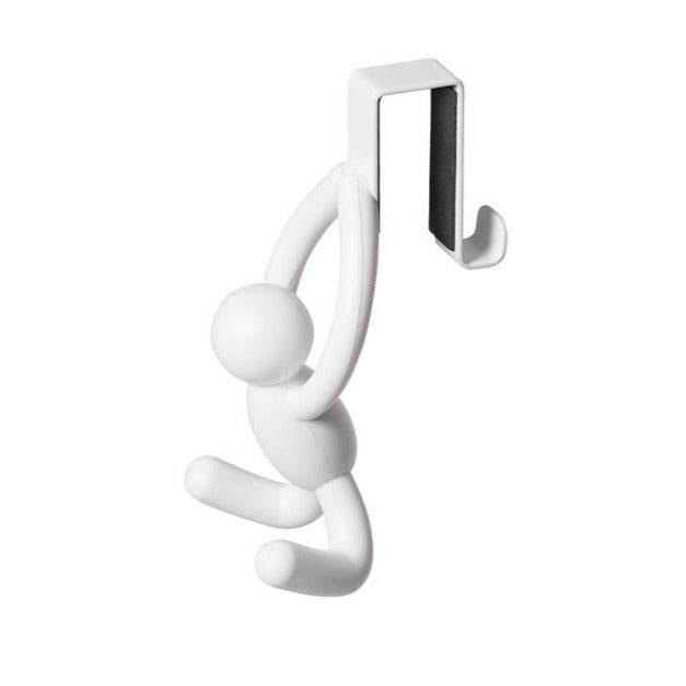 Buddy Cabinet Hooks - Set of 2 Heavy Duty Adhesive Hooks for Kitchen, Bathroom & Office Organization - Perfect for Hanging Towels, Keys & Utensils