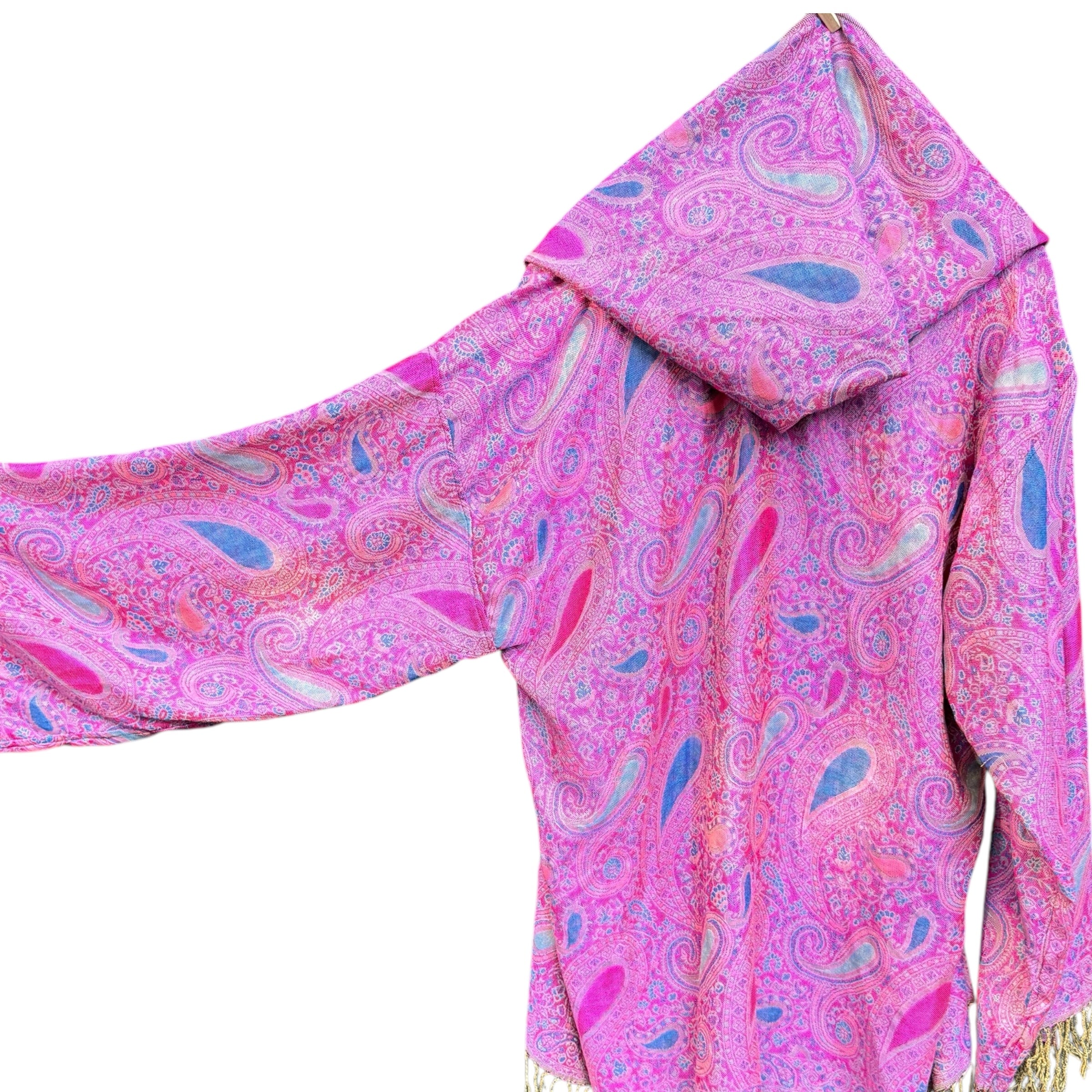 PASH ROBE - Pink Paisley Queen Kimono Robe for Women | Soft Lightweight Bathrobe | Spa, Lounge, Beach Cover Up | Gift for Her