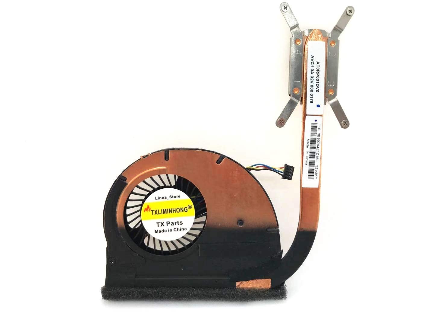 Compatible CPU Cooling Fan with Heatsink for Lenovo ThinkPad Twist S230U - Replacement for 04W6939 & 04W6940 Models - 4-Line 4-Pin Cooling System - Perfect for Laptop Overheating & Performance Upgrade