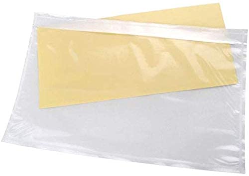 Immuson 2000 Clear Adhesive Top Loading Packing List Envelopes - 7.5