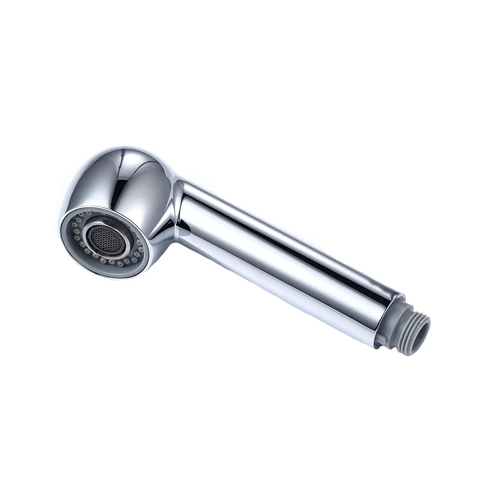 Pull-Out Spray Head Replacement for Kitchen Sink Faucet - 2 Function Shower Sprayer with G1/2 Male Thread Connection - Chrome Finish - Perfect for Washing Dishes, Fruits & Vegetables
