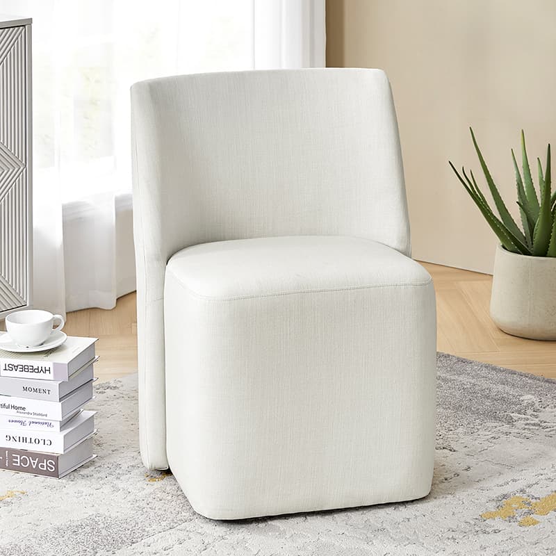Yale Modern Curved Backrest Dining Chair - Adjustable & Versatile for Kitchen, Dining Room, Office (Set of 2, 4 or 6) - Comfortable Seating for Home & Restaurant Use