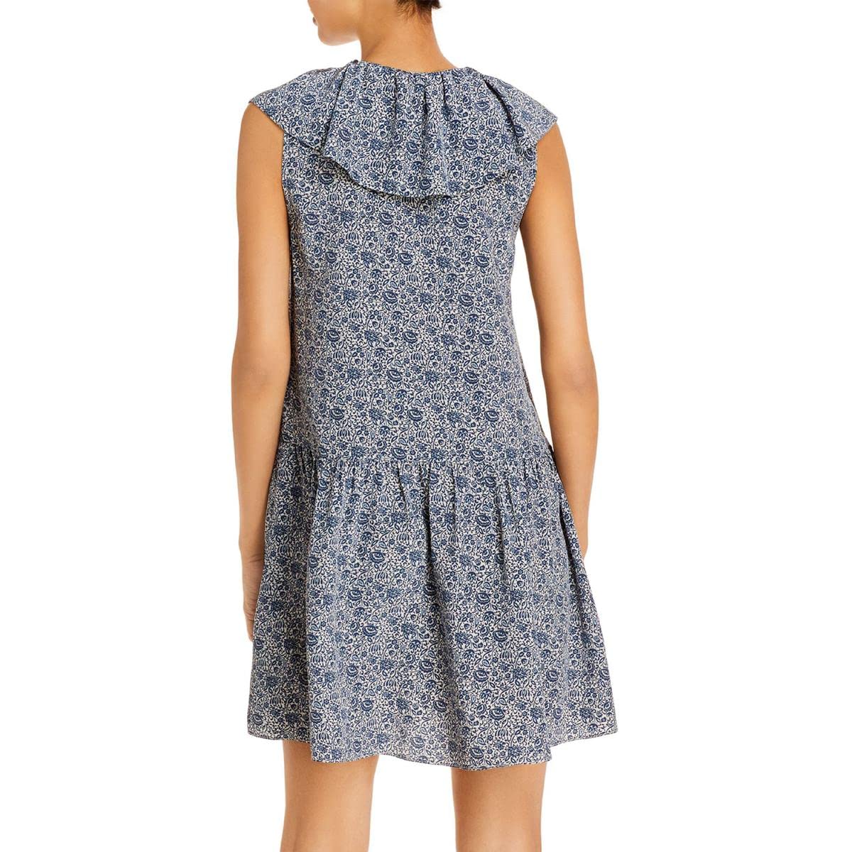 Rebecca Taylor Women's Sleeveless Vine Print Summer Dress - Perfect for Beach Vacations, Garden Parties & Casual Outings