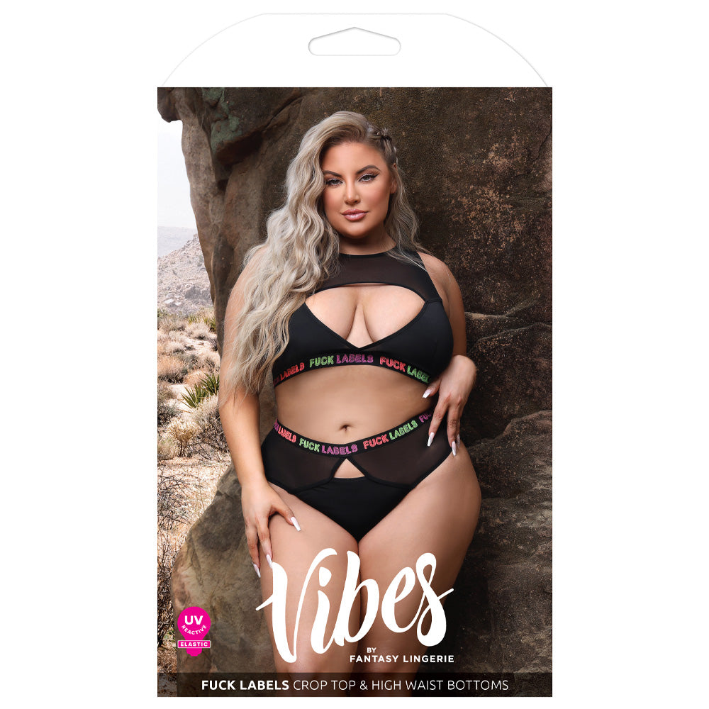 Sexy Fantasy Lingerie Set - Keyhole Crop Top & Panty for Curvy Women | Perfect for Valentine's Day, Boudoir Photography & Romantic Nights