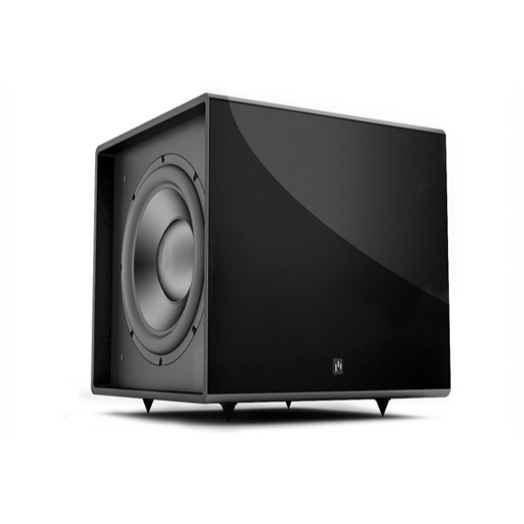 Aperion Bravus II 10D 500W Powered Subwoofer - High Performance Home Theater Subwoofer with Gloss Black Finish | Perfect for Movie Nights, Gaming & Music Listening
