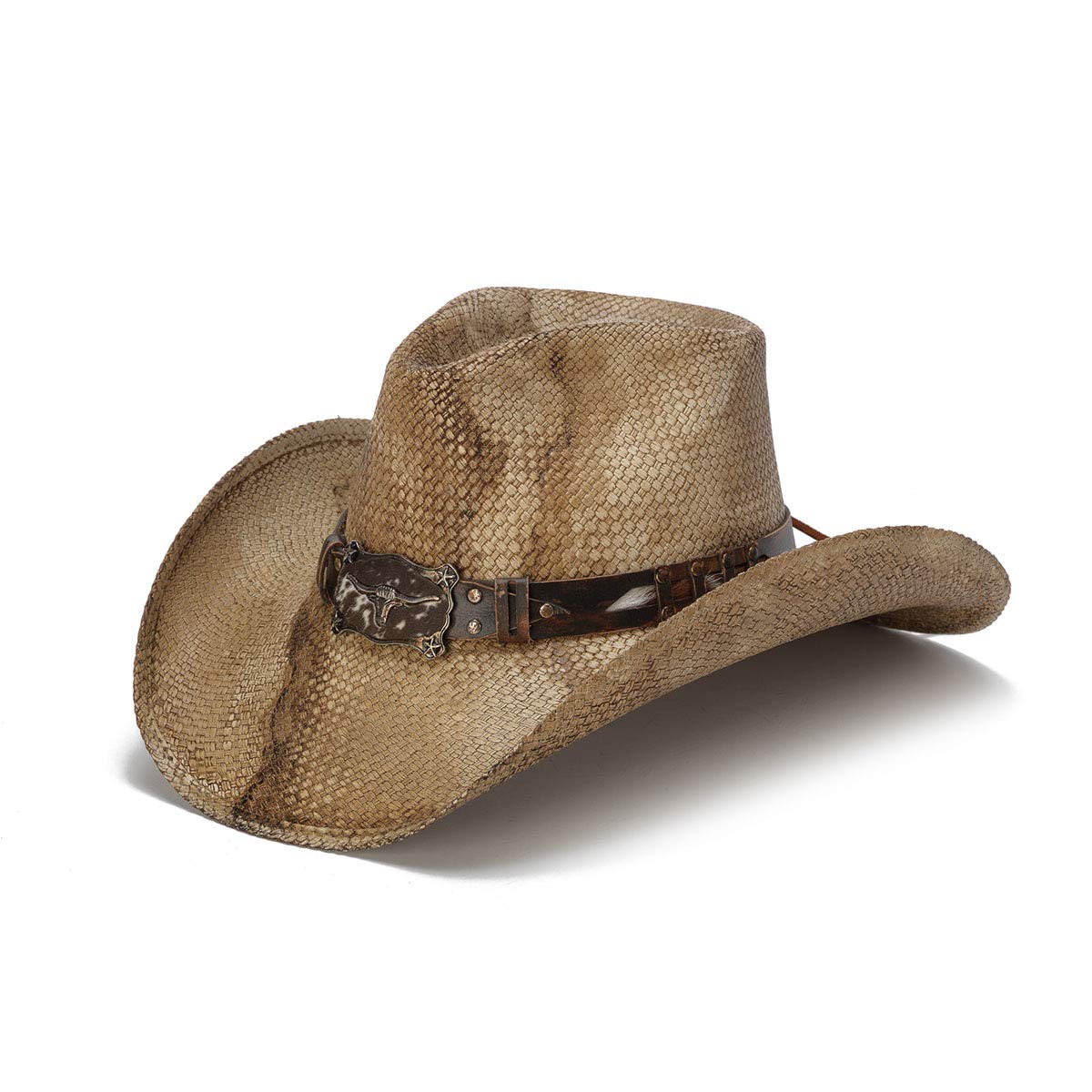 Men's Rustic Longhorn Western Cowboy Hat for Outdoor Ranchers & Country Style - Perfect for Rodeo, Horseback Riding & Country Music Festivals