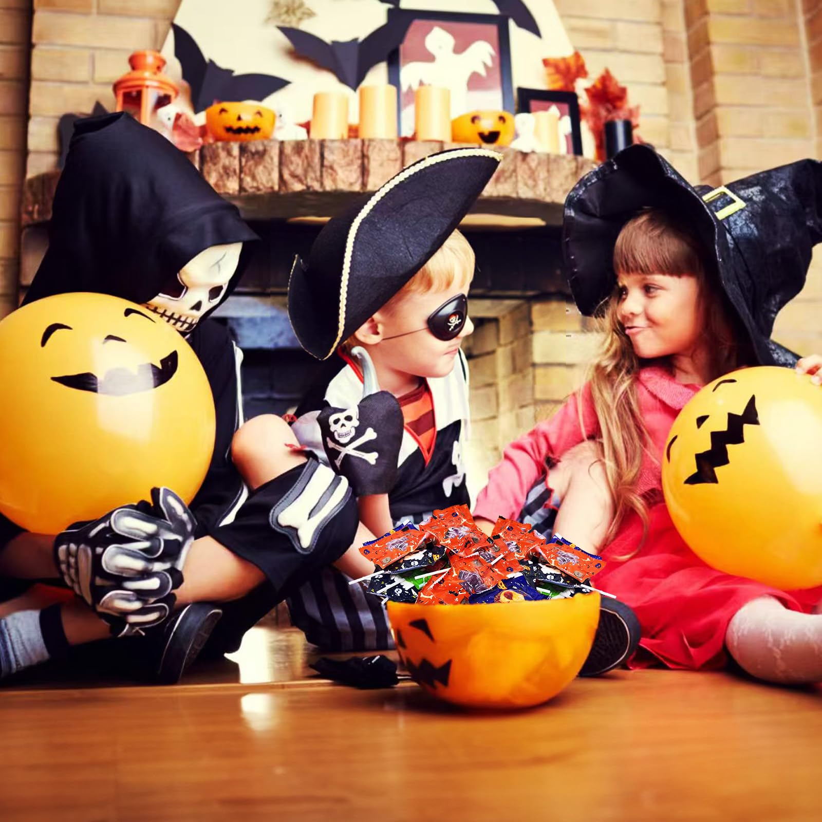 Halloween Lollipop Suckers Candy 36 Pack - Assorted Spooky Pumpkin, Bat & Cat Shaped Lollipops - Individually Wrapped for Trick or Treat, Party Favors & Goody Bag Fillers - Perfect for Halloween Parties, Classroom Treats & Candy Buffets