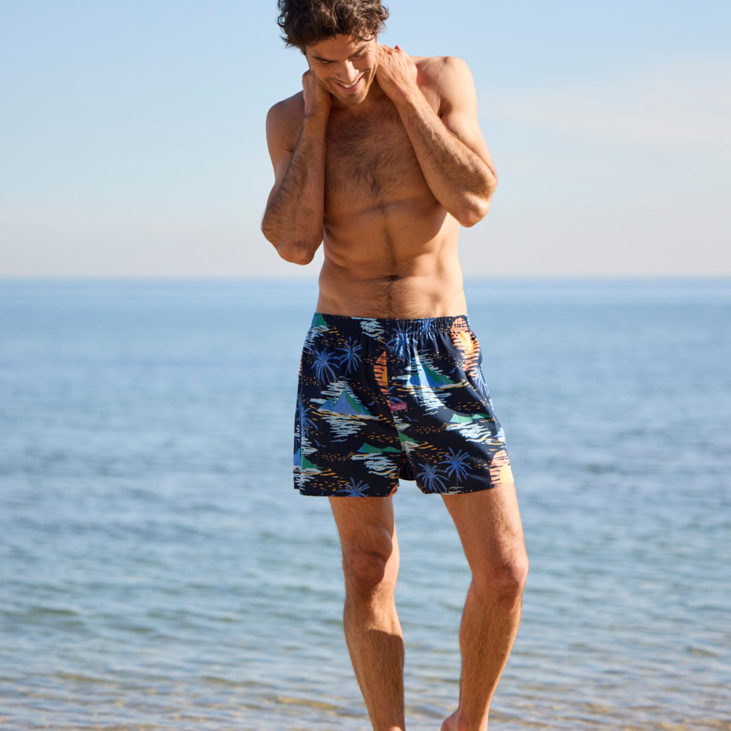 Men's Cotton Boxer Shorts - Soft & Breathable with Denim Style | Perfect for Casual Wear, Lounging & Travel