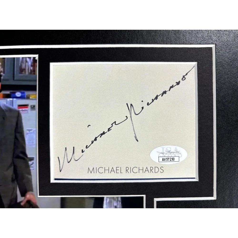Michael Richards as Kramer Signed License Plate Framed - Seinfeld Memorabilia with JSA COA - Perfect for TV Show Fans & Collectors