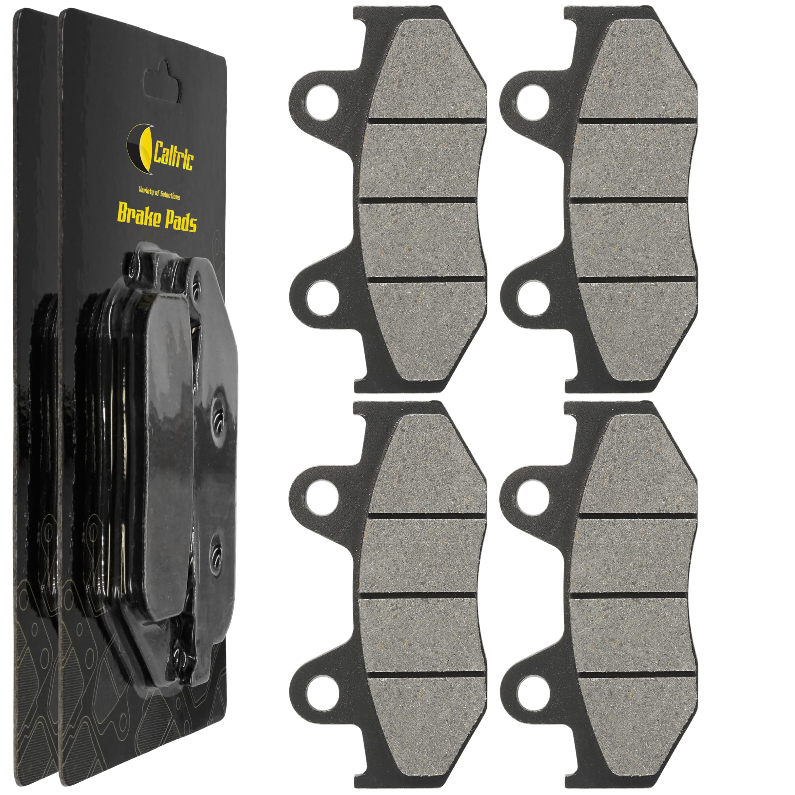 High-Quality Caltric Front & Rear Brake Pads for Honda ATC250R ATC-250R 250R (1985-1986) - Durable Off-Road Braking Solution for ATV & Dirt Bike Adventures