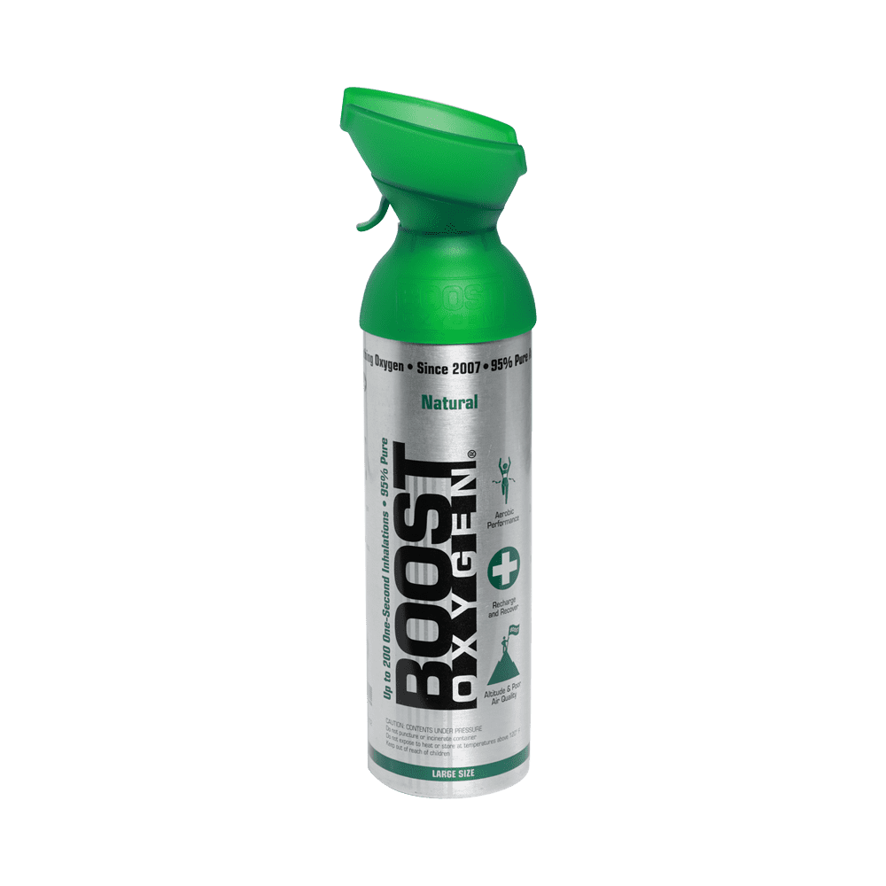 Boost Pure Oxygen Supplement in a Can - 10 Litres (200 Breaths) Large Size 1 Pack - Perfect for High-Altitude Activities, Sports Recovery & Energy Boosting