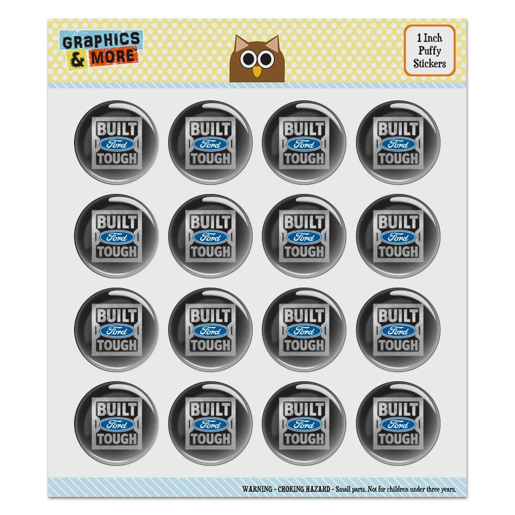 Ford Built Ford Tough Puffy Bubble Dome Stickers - 50pcs 3D Raised Scrapbooking Stickers for DIY Crafts, Journals, Albums | Perfect for Scrapbook Embellishments, Card Making, Planner Decorations