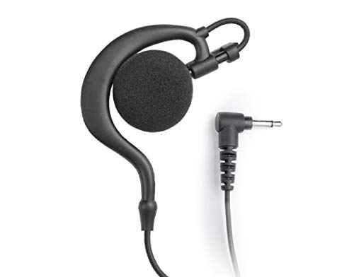 2.5mm Radio Earpiece - EP2BCLS Listen Only Headset with Large Speaker & Ear Hook | Compatible with Shoulder Speaker Microphones | Secure & Private Communication for Security, Retail & Event Staff