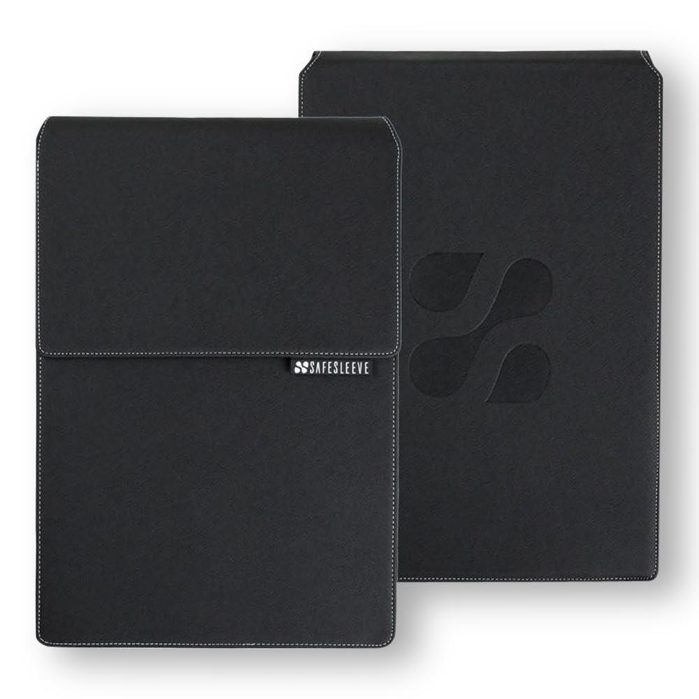EMF Protection Laptop Case for 12-14 Inch Laptops - Anti Radiation, Heat Shielding Sleeve with Built-in Mouse Pad - Black - Perfect for Office, Travel & Home Use
