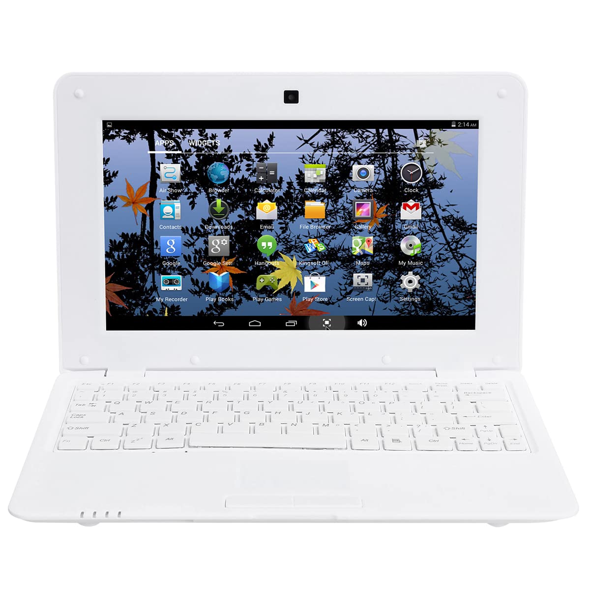 10.1 Inch Portable Laptop - Bigmachine Quad Core Mini PC with 8GB RAM, Android 6.0, WiFi, Webcam | Lightweight Notebook for Netflix, YouTube, Web Browsing | Perfect for Travel, Work & Entertainment (White)
