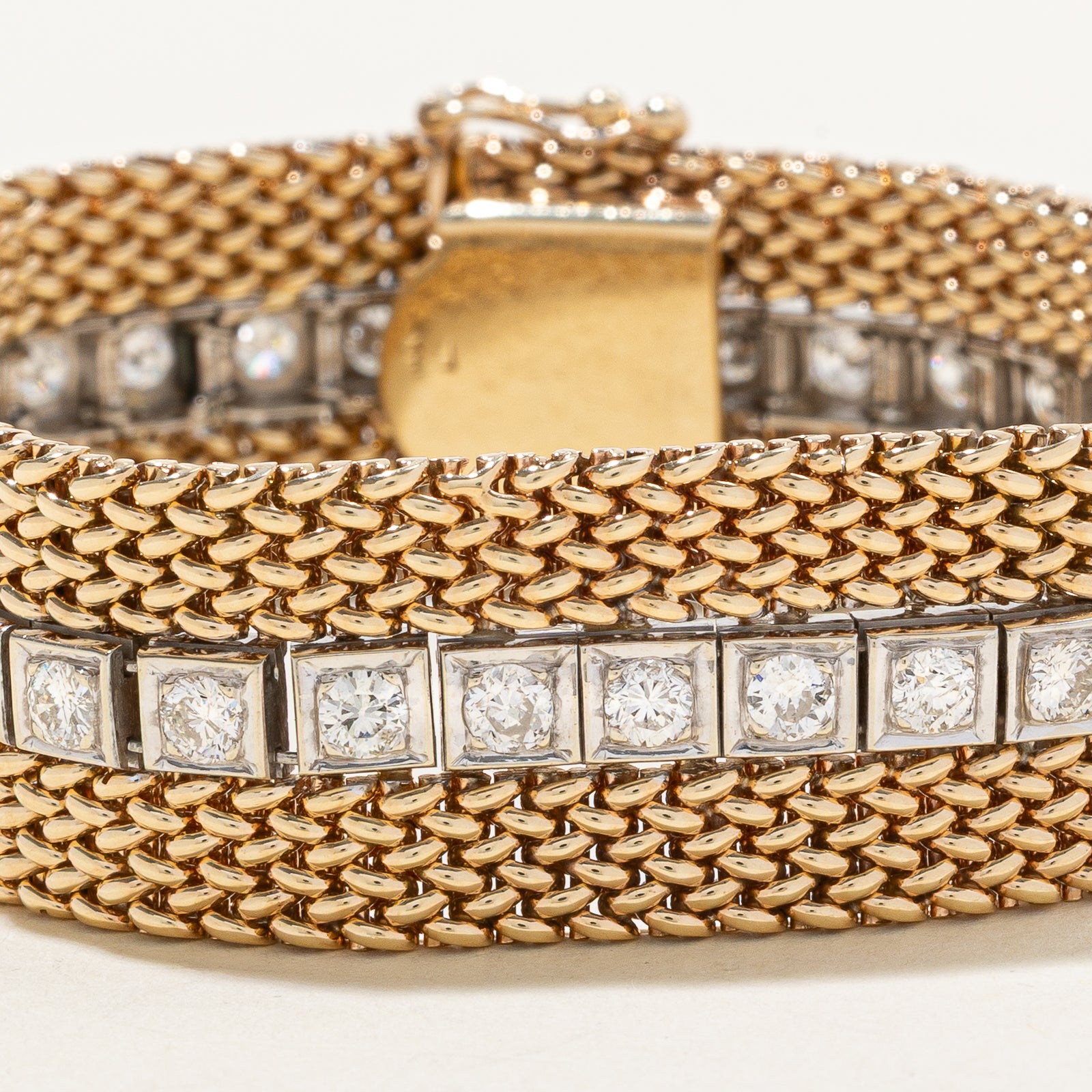 14K Gold Diamond Tennis Bracelet for Women | 4.50ctw | 7 Inches | Elegant Watch Strap Style | Perfect for Weddings, Parties & Everyday Luxury
