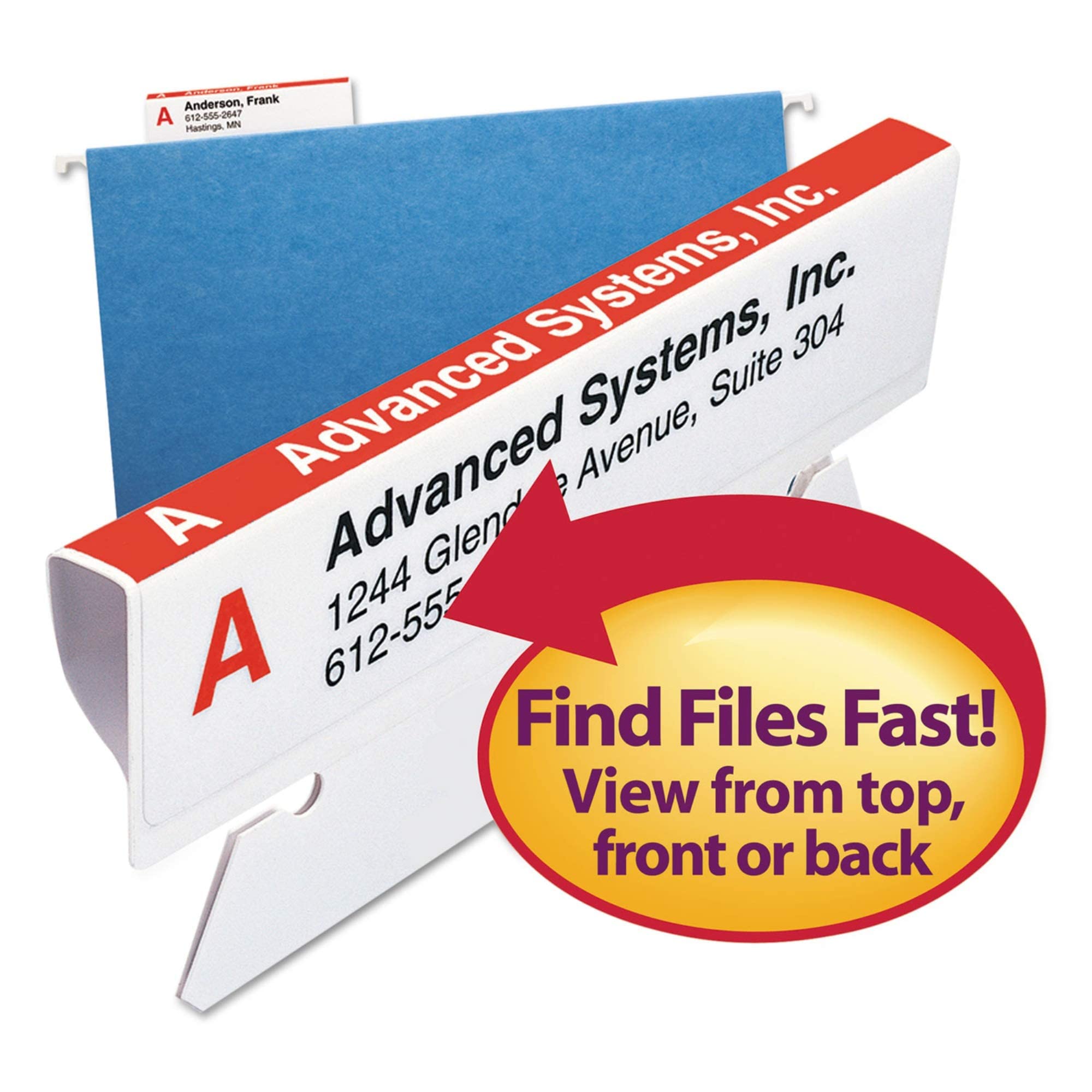 Smead 112 Labels Refill Kit for File Folders - Office Organization