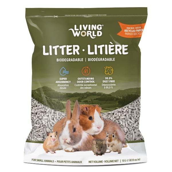 Living World Biodegradable Small Animal Litter - Eco-Friendly Hamster, Rabbit & Guinea Pig Bedding - Perfect for Cages, Hutches & Indoor Pet Homes
