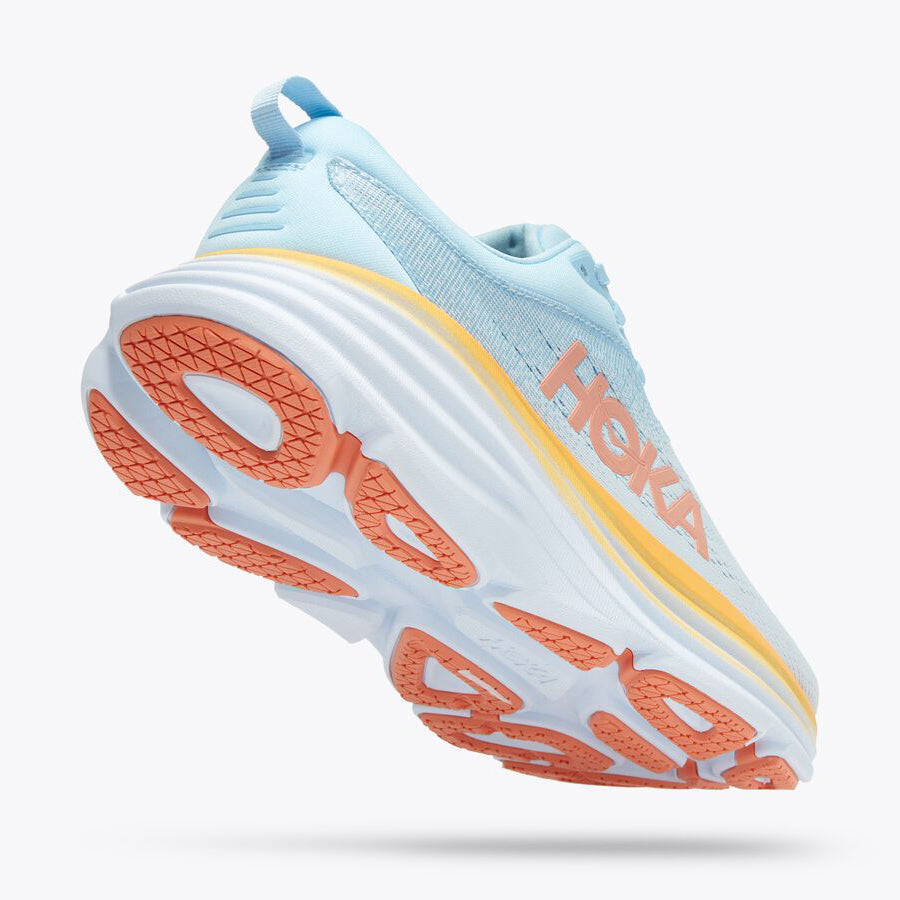 HOKA Bondi 8 Running Shoes for Men & Women - Max Cushioning for Comfort, Support & Stability - Ideal for Walking, Jogging & Long Distance Running