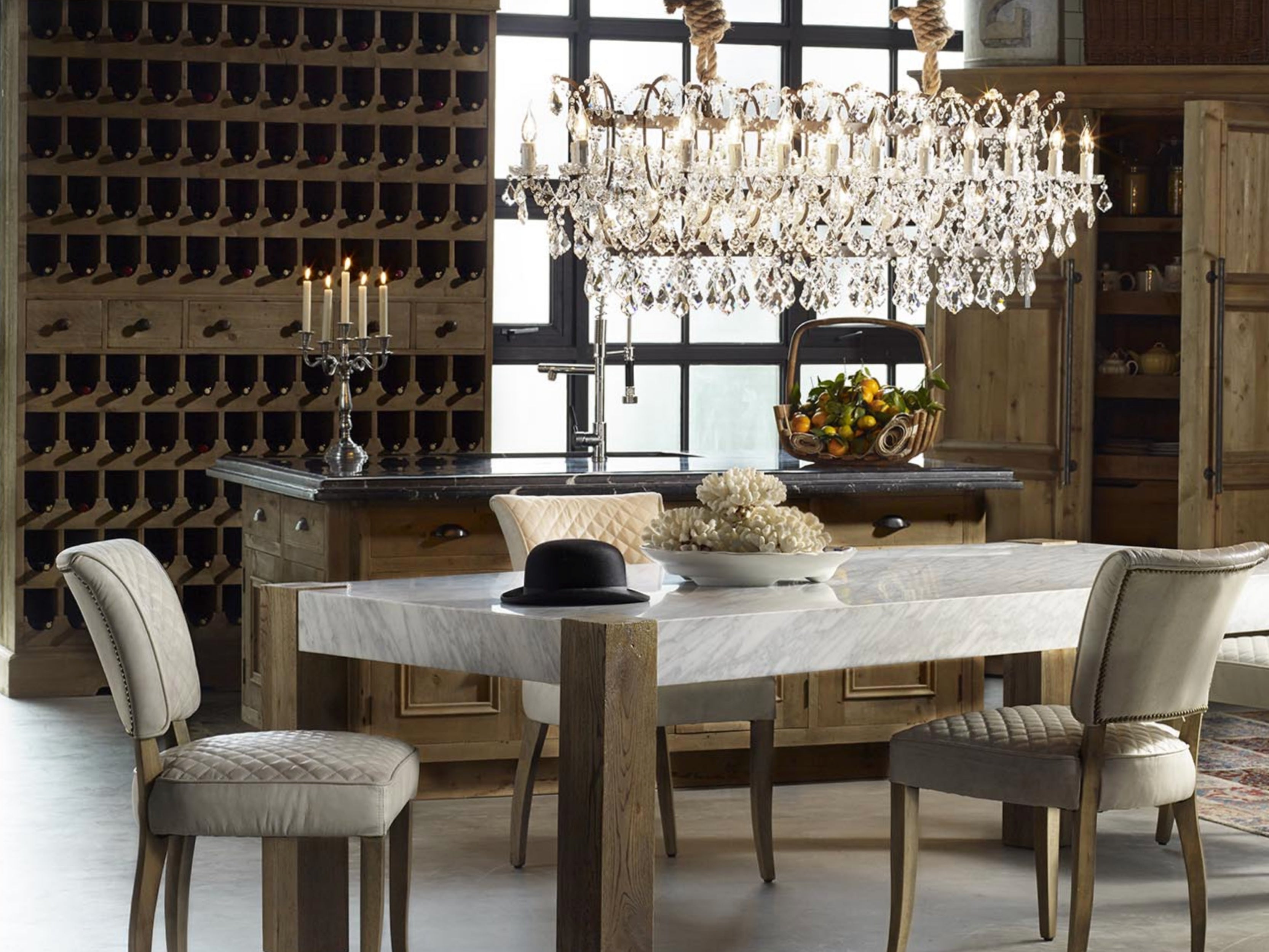 Elegant Crystal Rectangle Chandelier - Modern LED Ceiling Light Fixture for Dining Room, Living Room & Bedroom | Dimmable Luxury Lighting for Home Decor