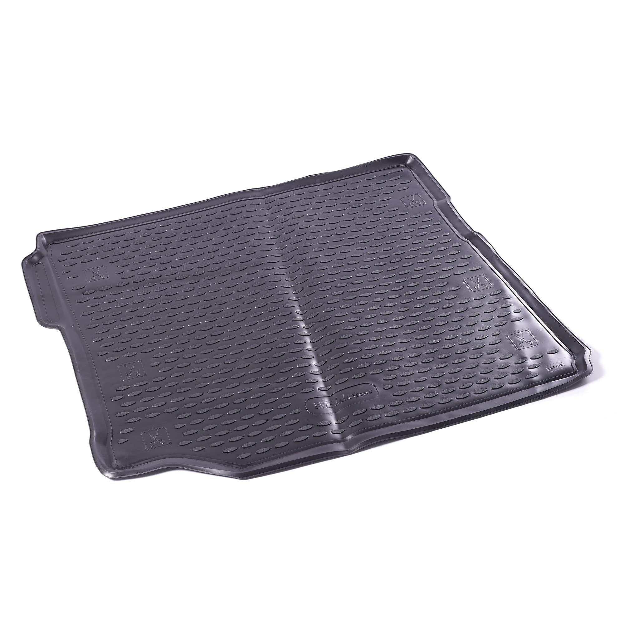 Wellvisors Trunk Liner Cargo Mat Black - Heavy Duty Custom Fit for 2018-2020 Jeep Wrangler Unlimited | Waterproof & Non-Slip Protection | Perfect for Off-Roading, Camping & Daily Use