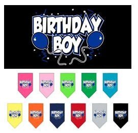 Birthday Boy Screen Print Bandana - Soft & Stylish in Multiple Colors - Perfect for Birthday Parties, Gifts & Celebrations