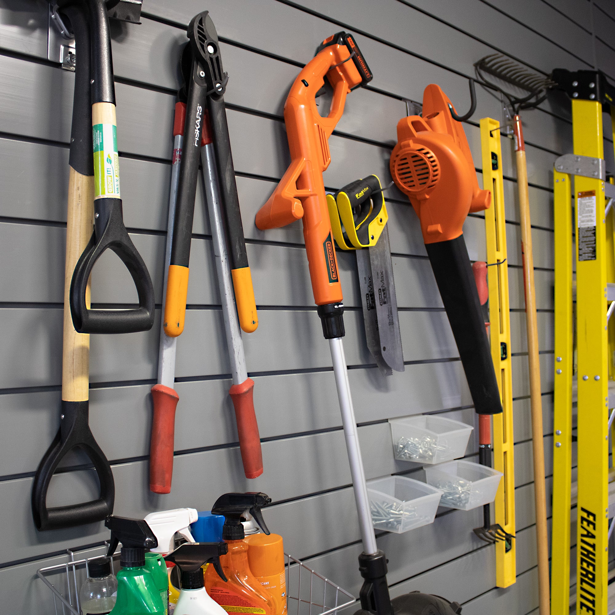 4 x 8 ft. PVC Slatwall Panel - Durable Retail Display System for Stores & Garages - Perfect for Organizing Tools, Merchandise & Accessories