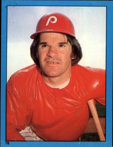1982 Topps Stickers Baseball Card #78 Pete Rose - Vintage MLB Collectible for Fans & Card Traders - Perfect for Display, Gifts, and Sports Memorabilia Collections