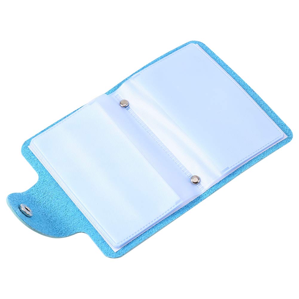 Premium PU Leather Card Protector - Durable & Stylish Soft Plastic Card Holder for Credit Cards, IDs & Business Cards (Blue) | Perfect for Travel, Office & Everyday Use