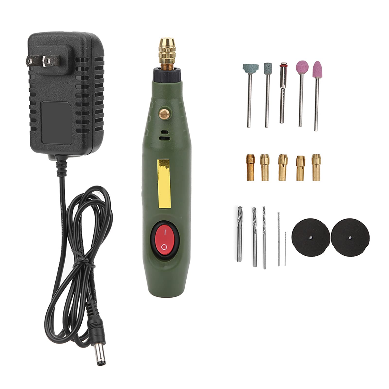 Mini Electric Grinder Pen - 100-240V AC Power Engraving Tool for Wood, Agate & DIY Carving | US Plug | Perfect for Jewelry Making, Craft Projects & Home Repairs