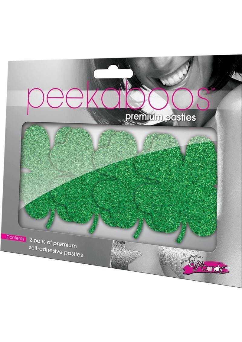 Peekaboo Pasties Shamrock & Roll - St. Patrick's Day Nipple Covers for Women, Reusable Self-Adhesive Silicone Pasties for Festive Outfits & Costumes