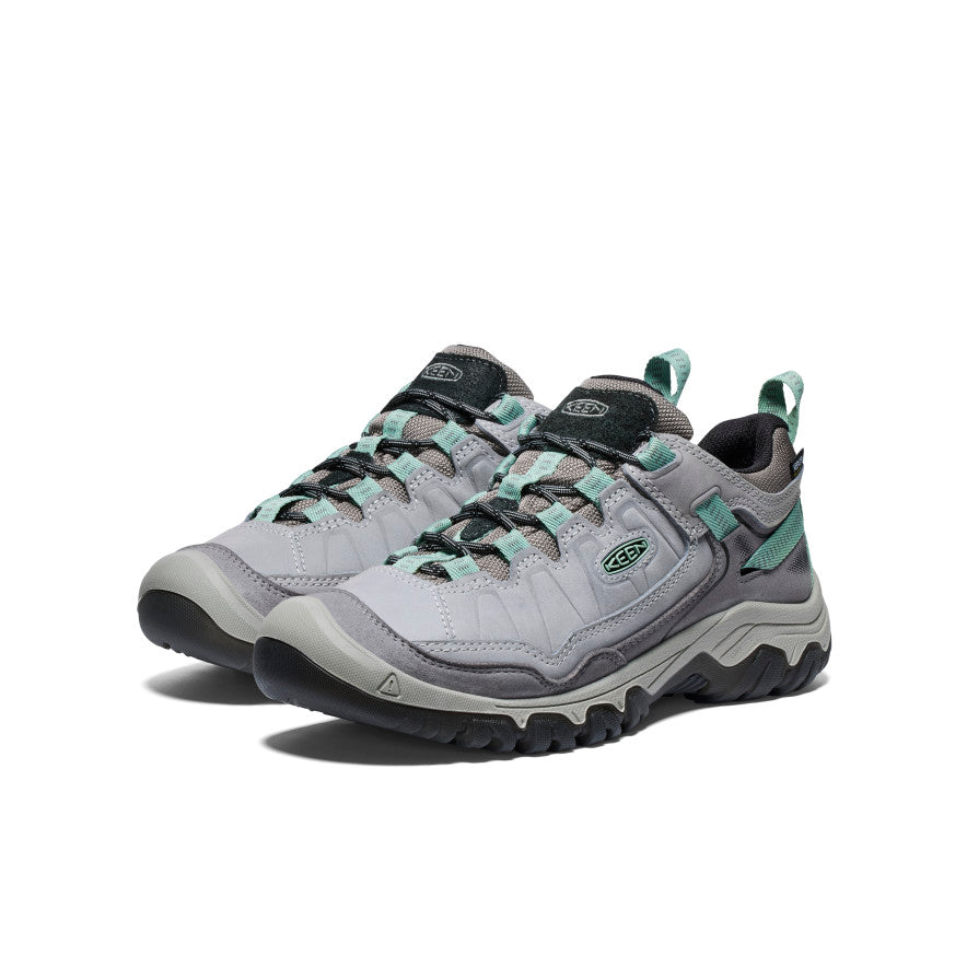 Women's Targhee IV Waterproof Hiking Shoes - Alloy/Granite Green | Lightweight Trail Running & Outdoor Adventure Footwear for Hiking, Camping & Backpacking