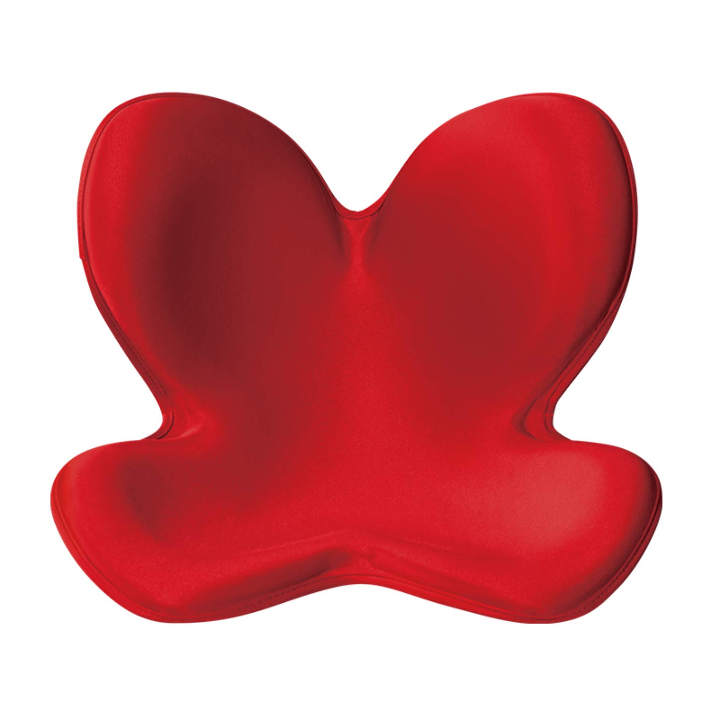 MTG Body Make Seat Style Red - Posture Corrector for Office & Home Use, Comfortable Back Support Cushion for Better Sitting Posture