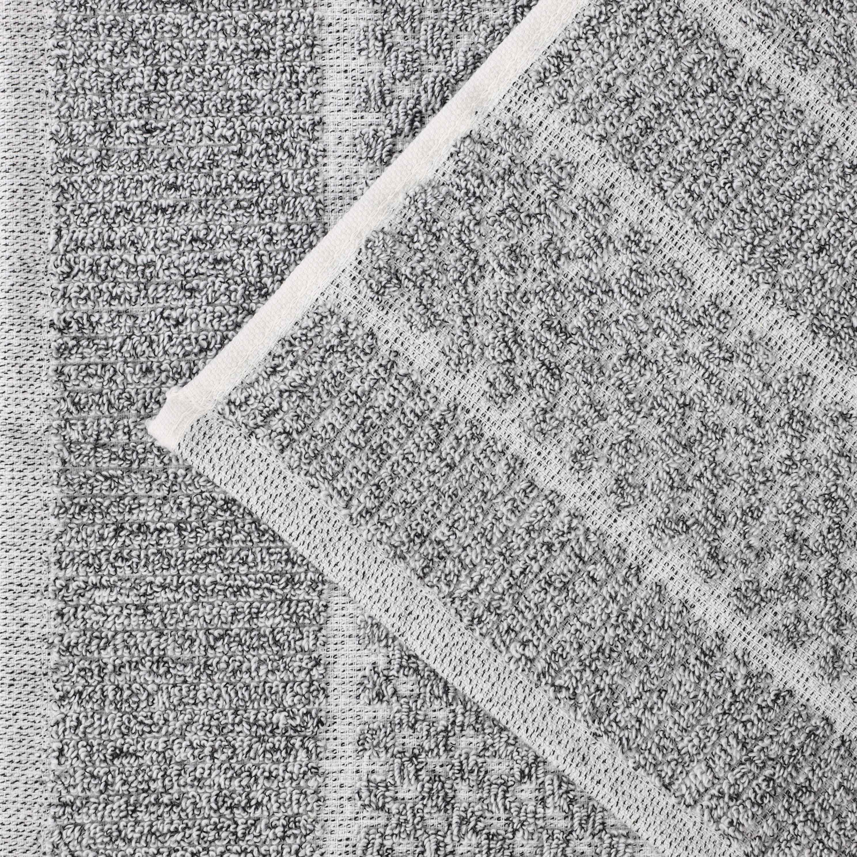 Premium Cotton Blend Checkered and Ribbed Bath Sheets Set of 2 - Super Absorbent, Soft & Quick-Drying Luxury Towels for Spa, Bathroom, Pool, and Beach Use