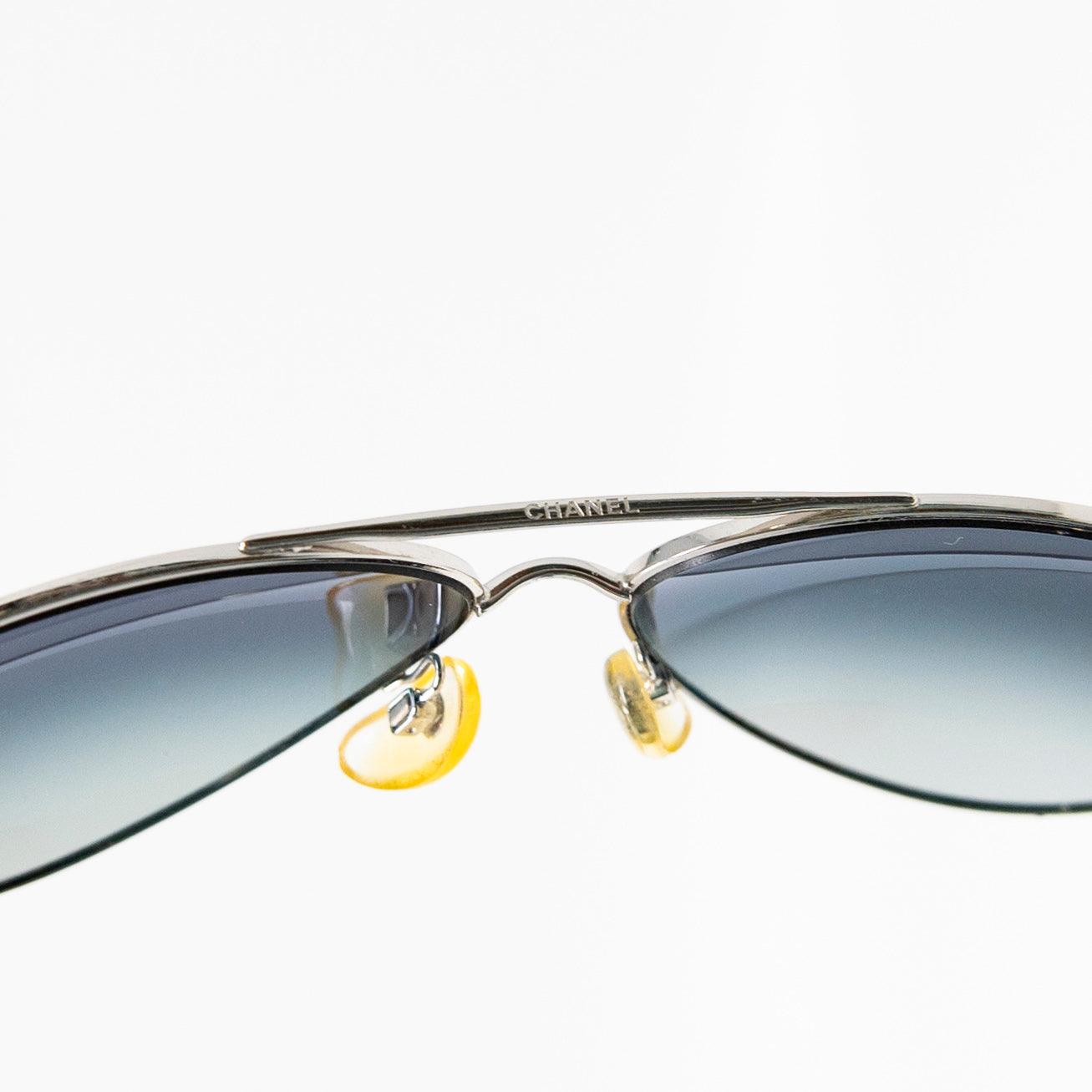 Chanel Black Aviator Sunglasses for Women - Luxury Designer Pilot Shades with UV Protection - Perfect for Driving, Travel & Fashion Accessories