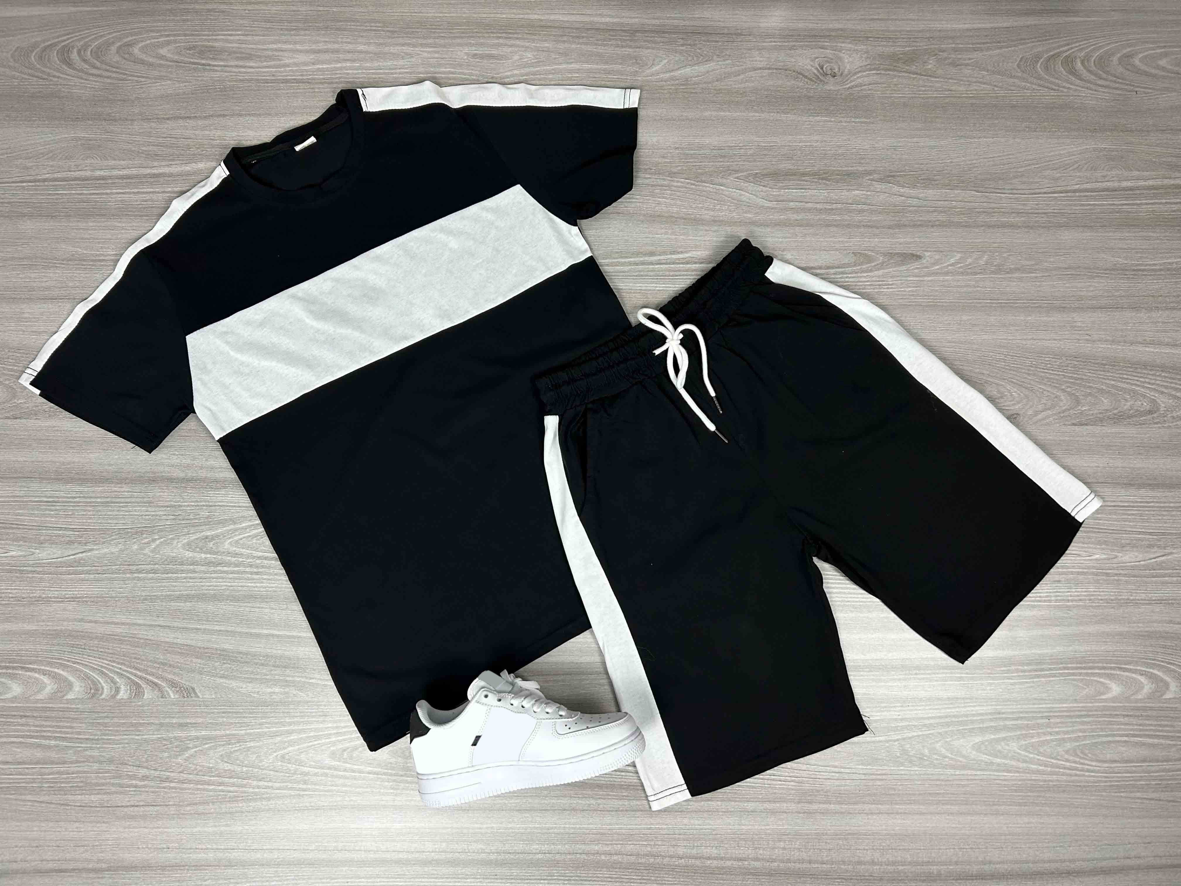 Men's Casual Short Sleeve T-Shirt & Athletic Shorts Set - Comfortable Summer Outfit for Gym, Running, and Everyday Wear