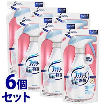 P&G Fragrance-Free Fabry's Refill 320mL (6-Pack) - Laundry Detergent Refills for Sensitive Skin, Ideal for Families & Eco-Conscious Homes