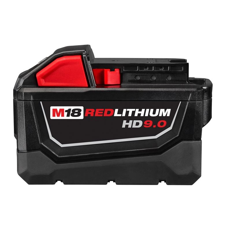 M18 18V Lithium-Ion Cordless Battery Pack | REDLITHIUM HIGH DEMAND 9.0Ah | Compatible with Milwaukee Power Tools | Ideal for Drills, Saws & Jobsite Equipment