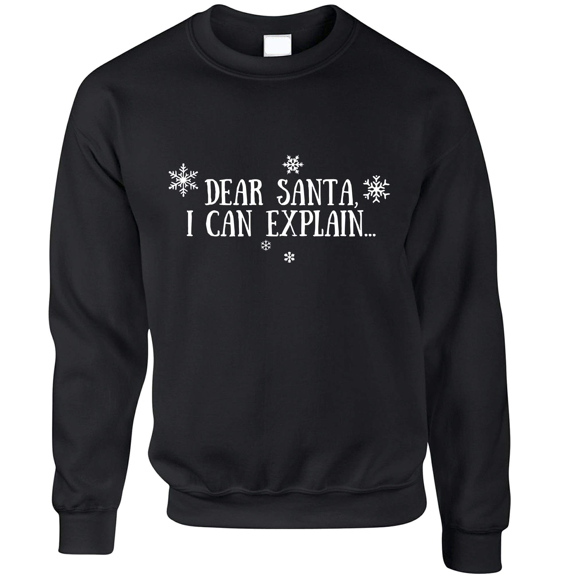 Funny Christmas Sweater 'Dear Santa, I Can Explain!' - Festive Holiday Party Outfit for Ugly Sweater Contest & Family Gatherings
