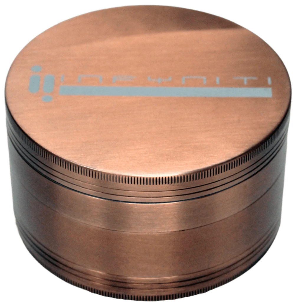 Infyniti Heavy Duty 100mm 4 Piece Herb Grinder - Premium Metal Spice Crusher for Tobacco, Herbs & Spices - Perfect for Home, Travel & Outdoor Use
