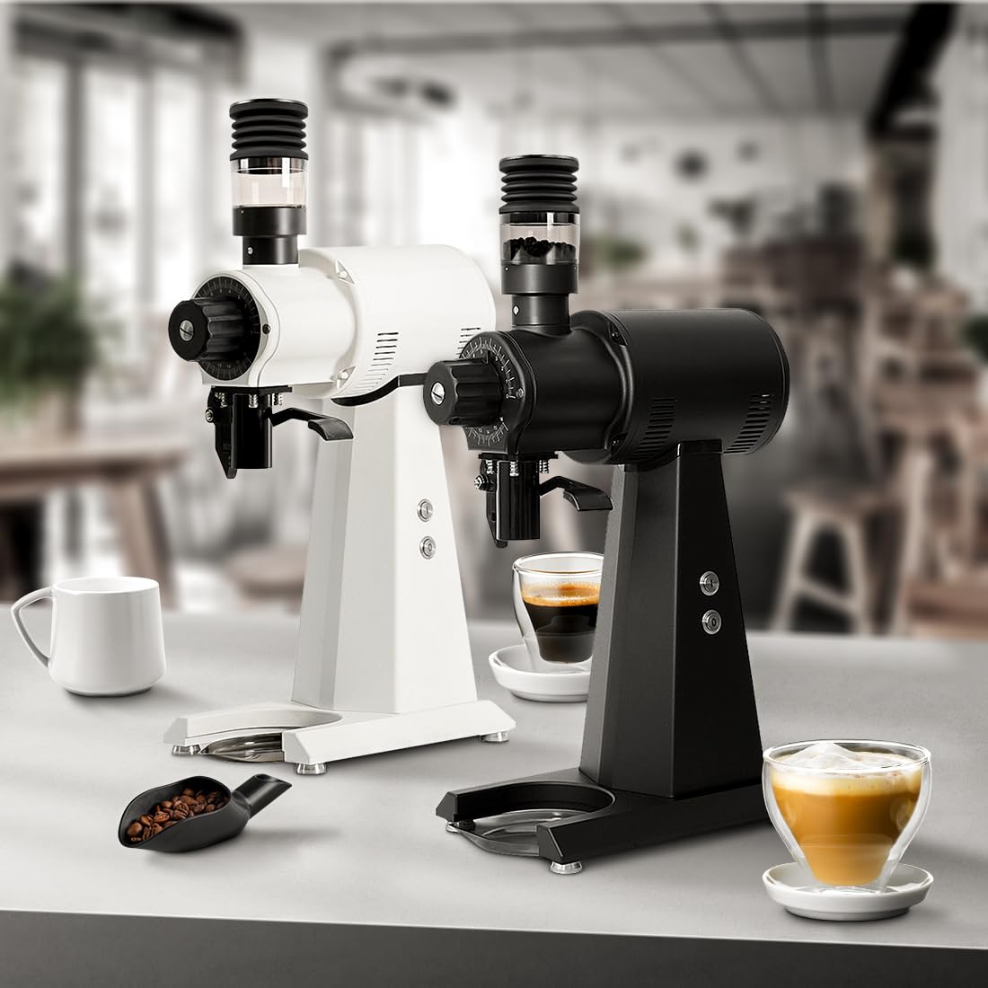 CAFEMASY Clear Single Dose Hopper with Silicone Bellow - Compatible with Mahlkonig EK43 Coffee Grinder - Perfect for Barista Cleaning & Maintenance | Home & Commercial Coffee Shop Use