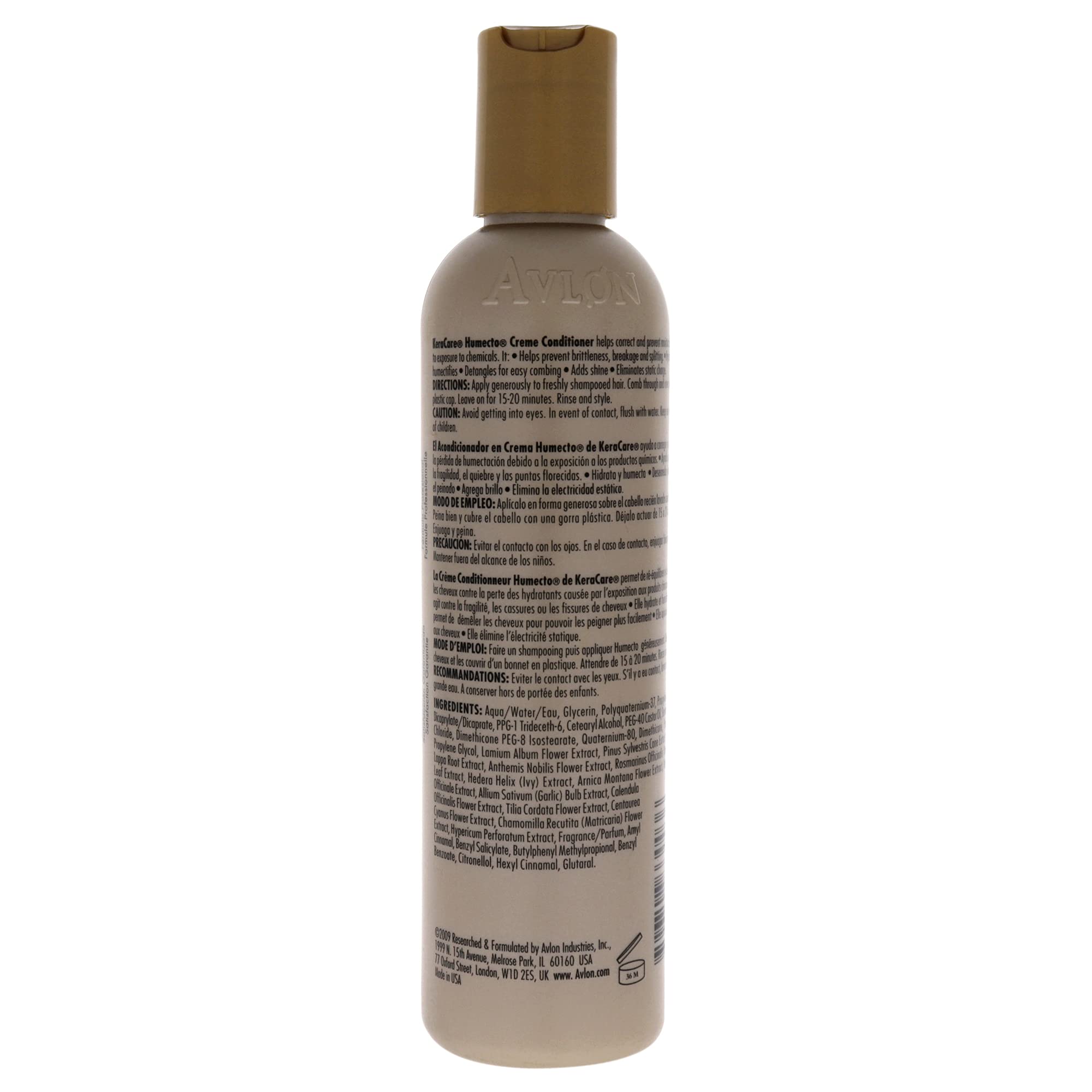 Keracare Humecto Creme Conditioner for Dry & Damaged Hair - 8 Oz (Pack of 2) - Deep Moisturizing & Repairing Treatment for Natural, Curly & Textured Hair - Salon Quality Hair Care at Home