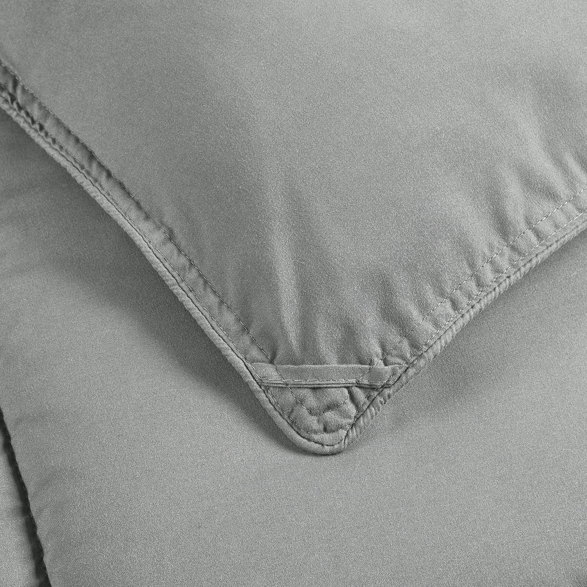 Premium 500 GSM Cotton Alternative Blanket Comforter Set - Queen Size Winter Warm Ultra Soft Fluffy Bedding with Corner Tabs & Box Stitching (3-Piece Set: Comforter + 2 Pillow Shams) | Light Grey | Ideal for Cozy Winter Nights, Guest Bedrooms & Luxury Hotel-Style Bedding