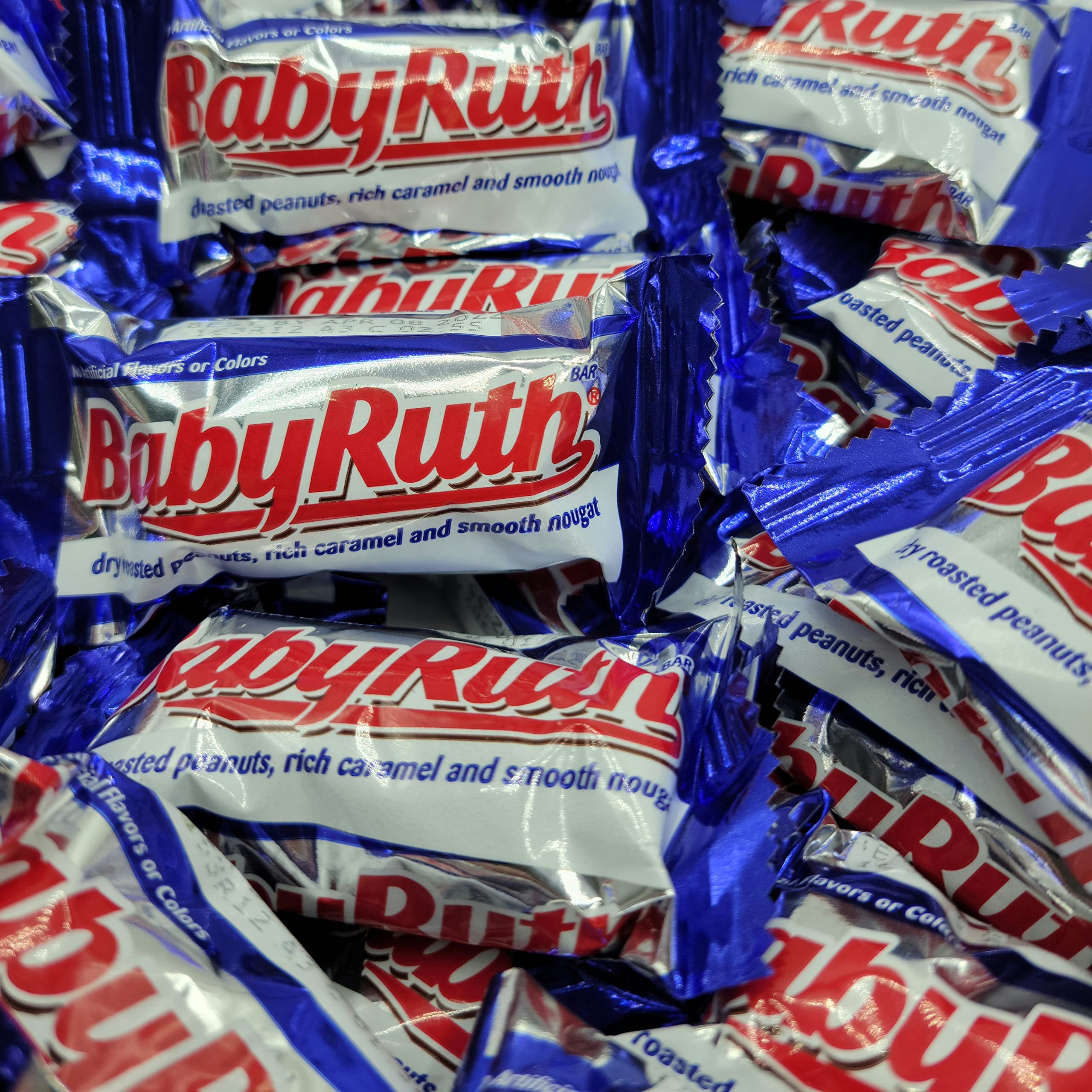 Baby Ruth Fun Size Chocolate Bars - Bulk Snack Candy for Parties & Gifts